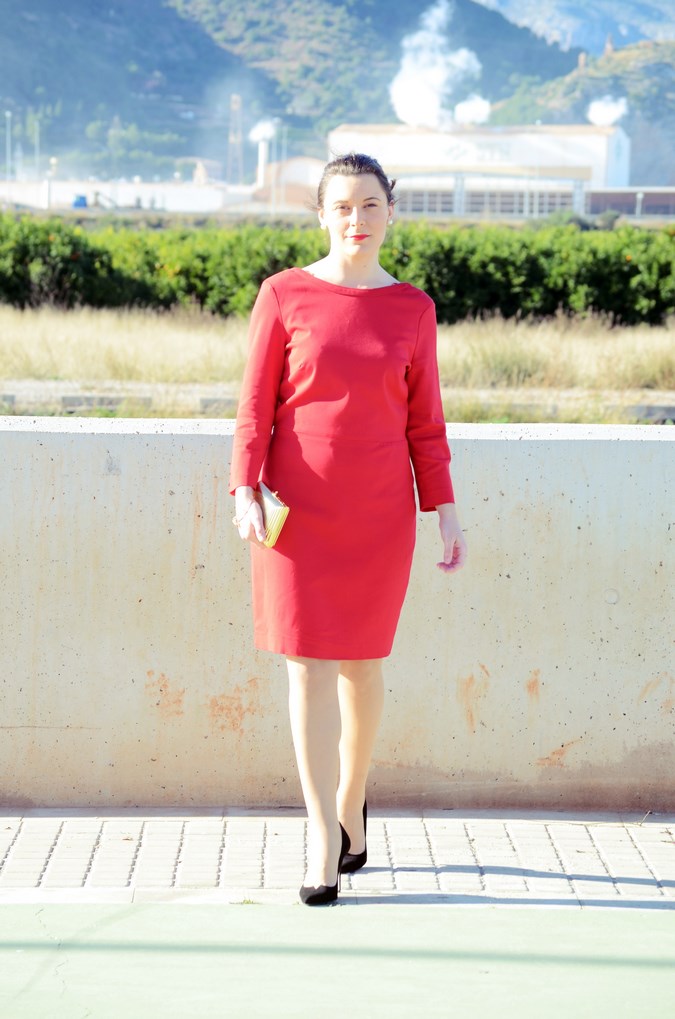 Lady in red & Magrid Bloggers Made In Spain 2016 _ Look_ Zapatos Magrit_mivestidoazul (8)