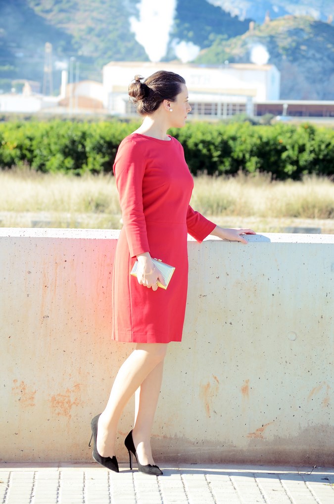Lady in red & Magrid Bloggers Made In Spain 2016 _ Look_ Zapatos Magrit_mivestidoazul (2)