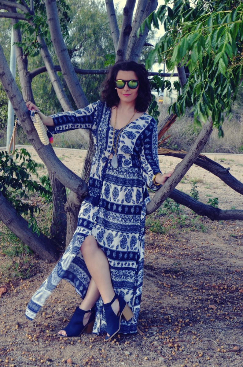 maxi vestido tribal outfit mi vestido azul fashion blogger (10)