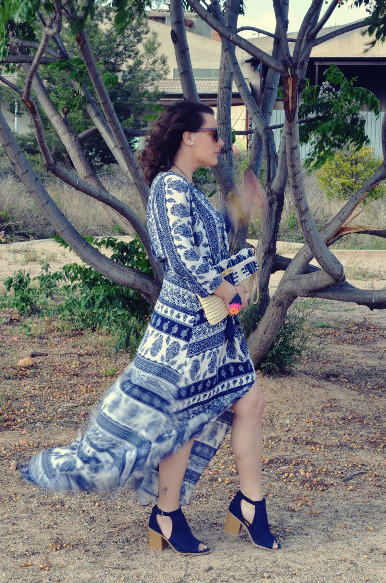 maxi vestido tribal outfit mi vestido azul fashion blogger (8)