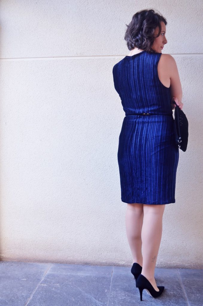 Capa Terciopelo Boda Vestido Largo Cruzado De Terciopelo Azul