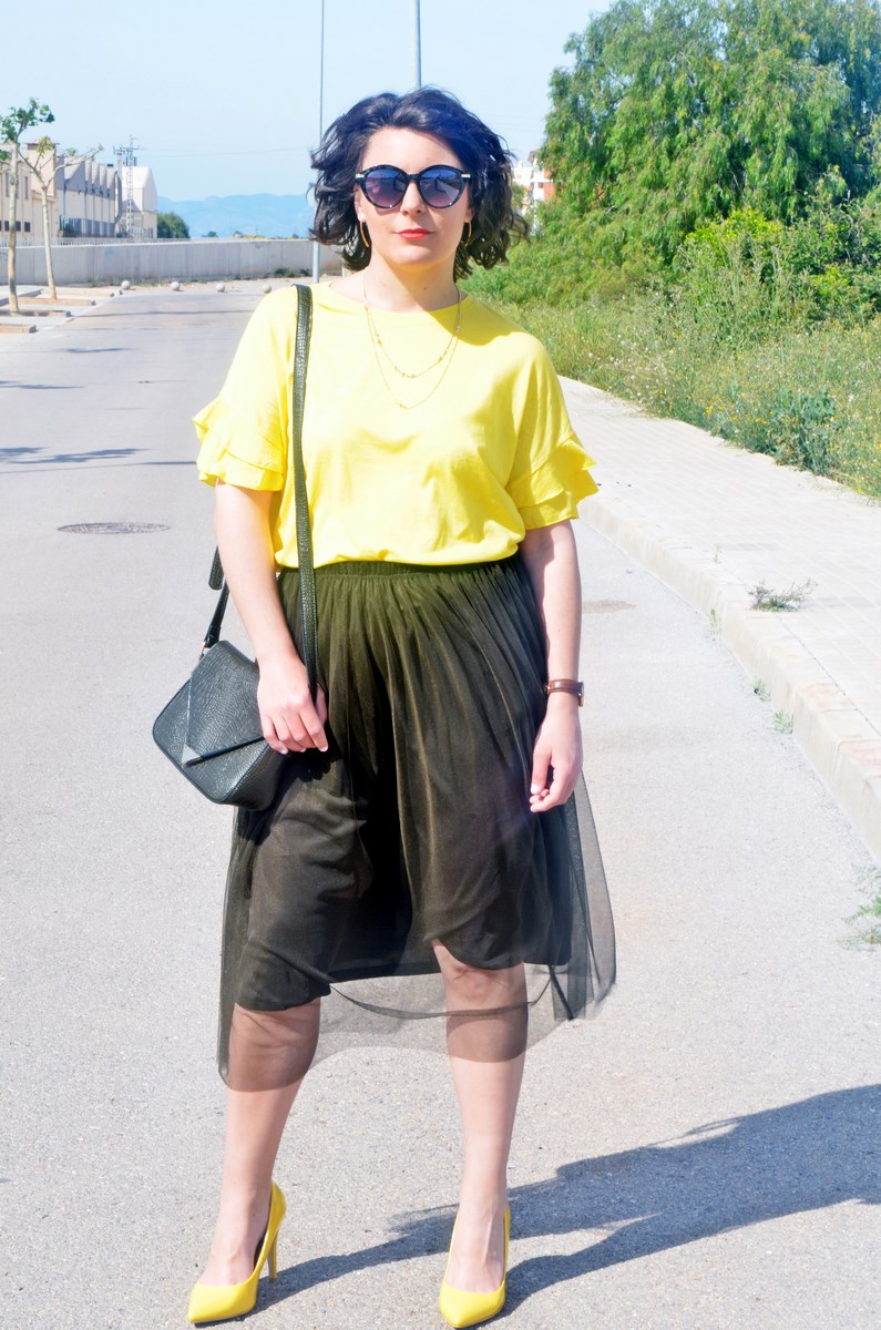Verde caqui y amarillo | Mi Vestido Azul Blog
